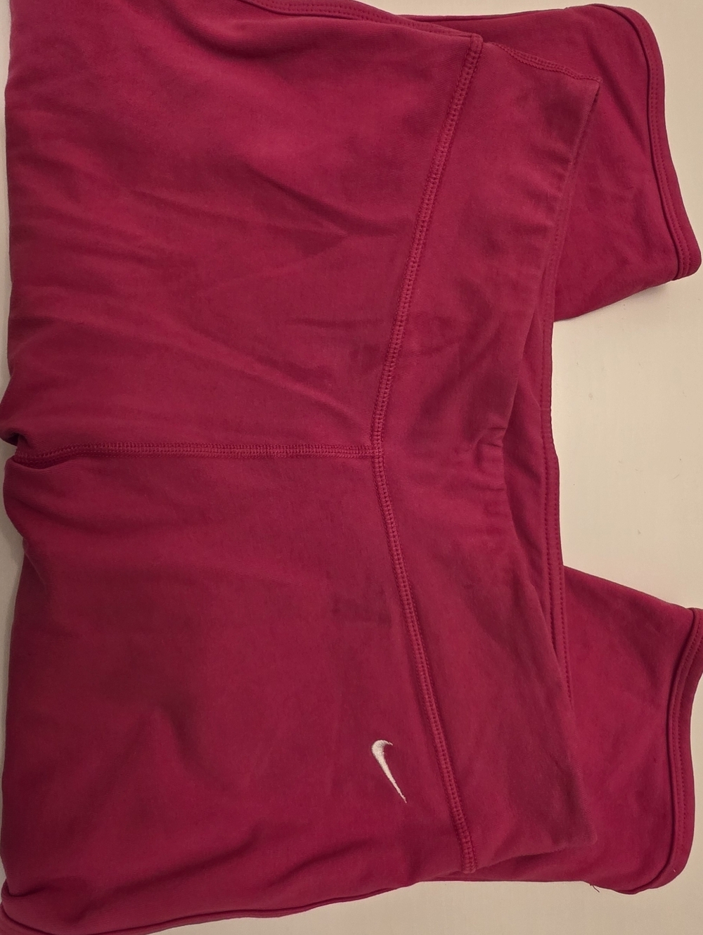 Nike Women's Pink Dri-Fit Capris with White Swoosh ~ Size Large - Picture 5 of 12